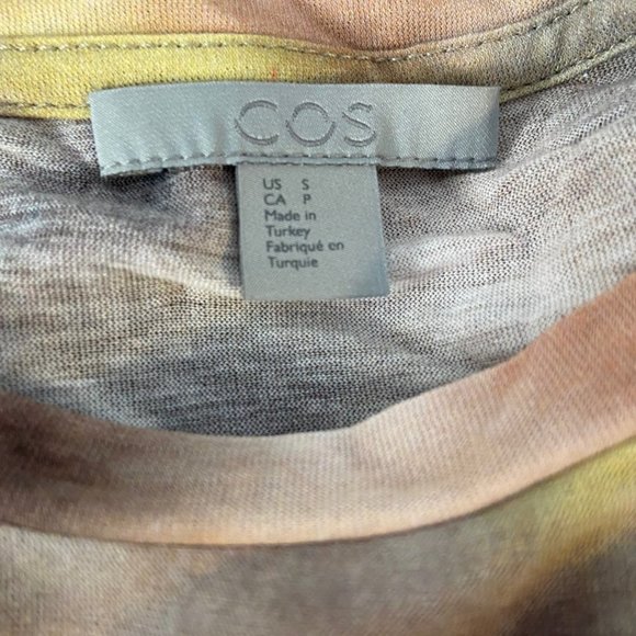 Cos Womens Tie Dye Spot Crewneck Long Sleeve Tee Size Small - Picture 5 of 8